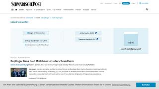 
                            10. Bopfinger Bank baut Mietshaus in Unterschneidheim - Schwäbische ...