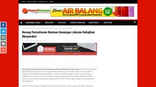 
                            5. Borang Permohonan Bantuan Kewangan Jabatan ...