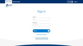 
                            3. Bord Gáis Energy - Business gas - Login to your online account
