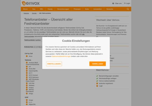 
                            7. BORnet: Informationen und Tarife - Verivox