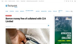 
                            5. Borrow money free of collateral with C24 Limited - Techpoint.Africa