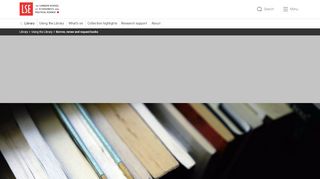 
                            1. Borrow, renew and request books - LSE