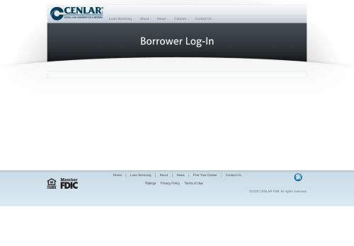 
                            2. Borrower Log-In | CENLAR