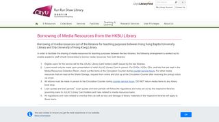 
                            11. Borrowing of Media Resources from the HKBU Library - Run Run ...