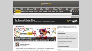 
                            9. Börsen-Blog: Forum für Neuigkeiten und ... - GodmodeTrader