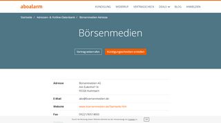 
                            11. Börsenmedien Kündigungsadresse und Kontaktdaten - Aboalarm