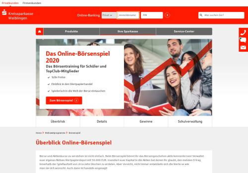 
                            10. Börsenspiel - Kreissparkasse Waiblingen