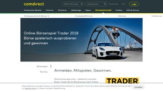 
                            2. Börsenspiel Trader 2018 | comdirect.de