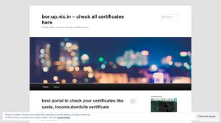 
                            9. bor.up.nic.in – check all certificates here | Check caste , income ...
