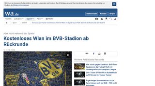 
                            6. Borussia Dortmund: Kostenloses Internet-Wlan im Signal-Iduna-Park ...
