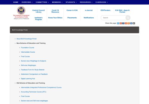 
                            9. BoS Knowledge Portal - ICAI - The Institute of Chartered ...