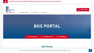 
                            3. BOS Portal | Leitstelle Tirol