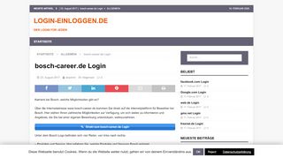 
                            5. bosch-career.de Login - Login-einloggen.de