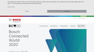 
                            1. Bosch ConnectedWorld 2019 - Bosch Software Innovations