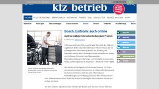 
                            6. Bosch: Esitronic auch online