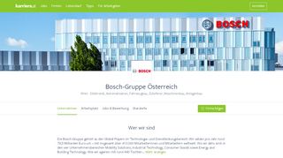
                            13. Bosch-Gruppe Österreich - Wien | Aktuelle Infos ... - Karriere.at