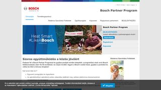 
                            10. Bosch Partner Program - Üdvözöljük