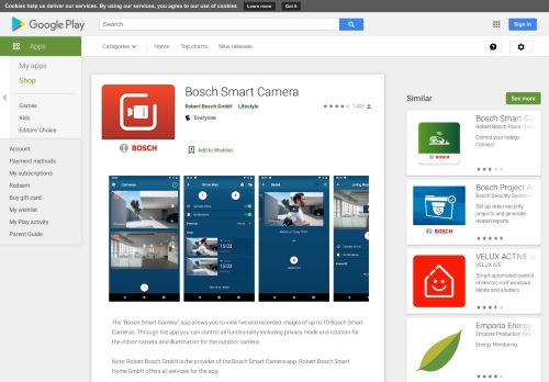 
                            5. Bosch Smart Camera – Apps bei Google Play