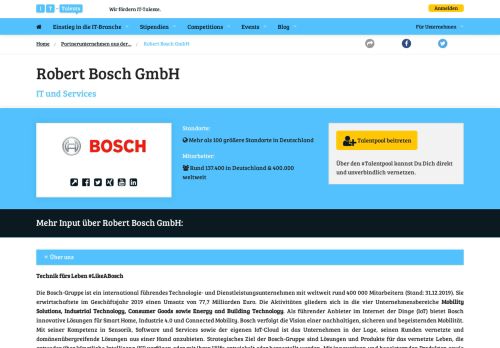 
                            12. Bosch Software Innovations GmbH | IT-Talents