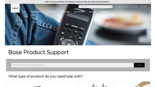 
                            3. Bose Product Support