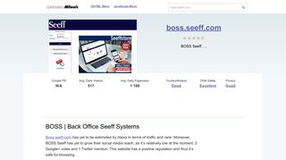 
                            6. Boss.seeff.com website. BOSS | Back Office Seeff Systems.