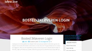 
                            11. Bosted 3kløveren Login – isfew.live