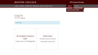 
                            5. Boston College | Off Campus Housing Search | Account Login