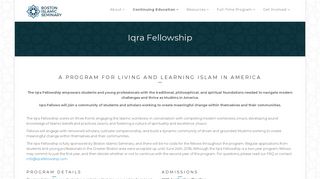 
                            12. Boston Islamic Seminary | Iqra Fellowship