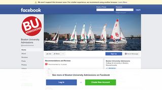 
                            5. Boston University Admissions - Home | Facebook