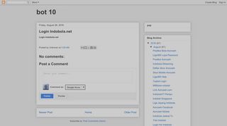 
                            11. bot 10: Login Indobola.net