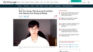 
                            12. Bot-No-Jaem: The Korean YouTube star famous for doing nothing
