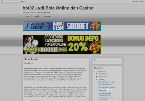 
                            6. bot02 Judi Bola Online dan Casino: Situs 7upbet