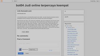 
                            12. bot04 Judi online terpercaya keempat: Link Aoncash.com