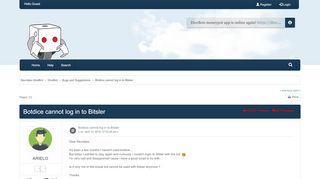 
                            12. Botdice cannot log in to Bitsler - Seuntjies DiceBot