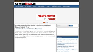 
                            1. Bounce Every Day Every Minute Contest - Win Bag And Bounce ...