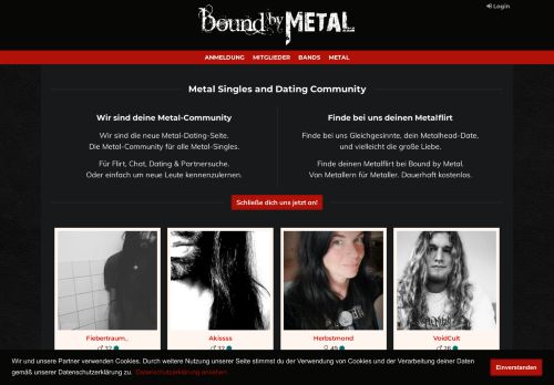 
                            8. Bound by Metal – Metal Singles & Dating Community