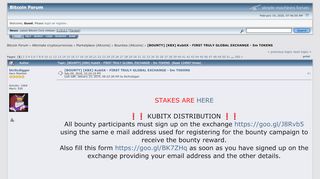 
                            5. [BOUNTY] [KBX] KubitX - FIRST TRULY GLOBAL EXCHANGE - 5m TOKENS ...