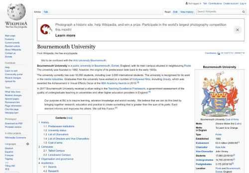 
                            9. Bournemouth University - Wikipedia