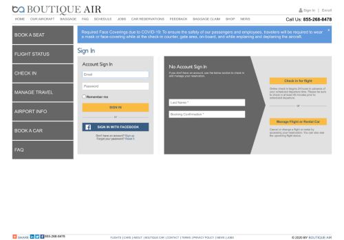 
                            11. Boutique Air - Login