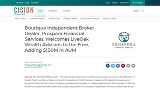 
                            10. Boutique Independent Broker-Dealer, Prospera Financial Services ...