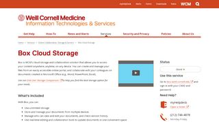 
                            5. Box Cloud Storage - Weill Cornell Medicine