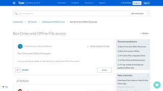 
                            1. Box Drive and Offline File access - Box