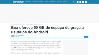 
                            8. Box oferece 50 GB de espaço de graça a usuários do Android ...