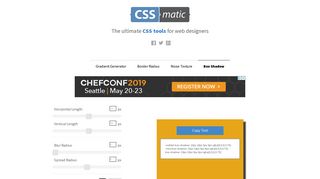 
                            9. Box Shadow CSS Generator | CSSmatic
