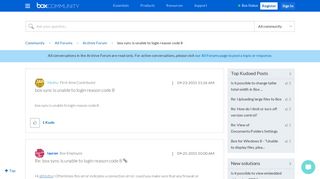 
                            8. box sync is unable to login reason code 8 - Box