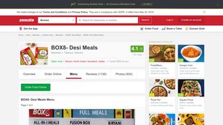 
                            5. BOX8 - Zomato