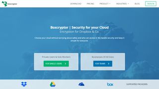 
                            10. Boxcryptor: Encryption software to secure cloud files