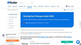 
                            10. Boxing Day Showpo sales 2019 | finder.com.au