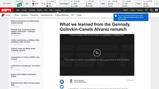 
                            7. Boxing - What we learned from the Gennady Golovkin-Canelo Alvarez ...