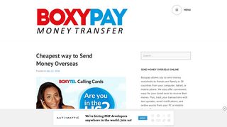 
                            6. BoxyPay Money Transfer – Online Money Transfer – Any where, Any ...